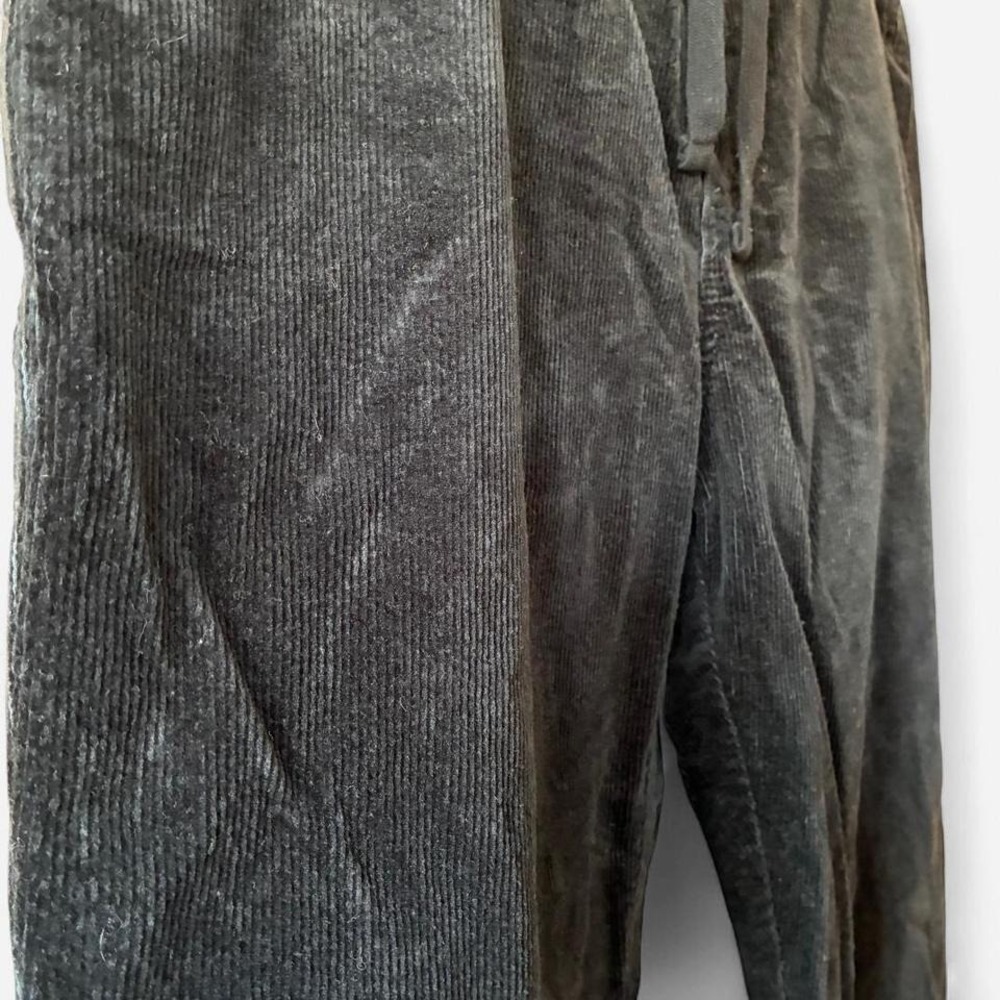 Y2K Men's Forever 21 Black Corduroy Joggers Sz XL - Picture 4 of 6